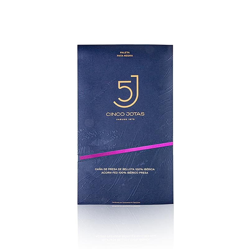 Cinco Jotas - %100 mese palamudu ile beslenen Iberico PRESA (boyun), elle kesilmis - 70g - canta Cinco Jotas - %100 mese palamudu ile beslenen Iberico PRESA (boyun), elle kesilmis - 70g - canta
