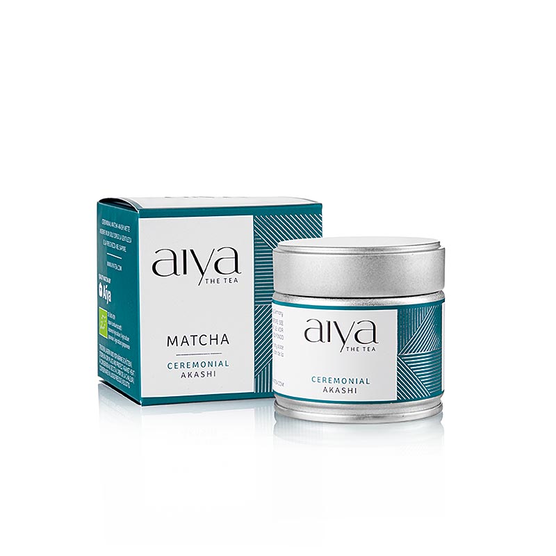AIYA Matcha Akashi, graent te i hagaedha vigslugaedhum, lifraent - 30 g - dosir AIYA Matcha Akashi, graent te i hagaedha vigslugaedhum, lifraent - 30 g - dosir