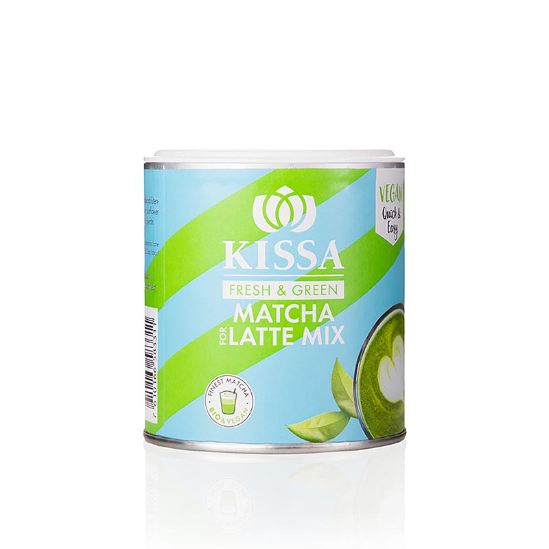 KISSA - Matcha pour Latte, melange de the vert, bio - 120 g - Coffret aromatique