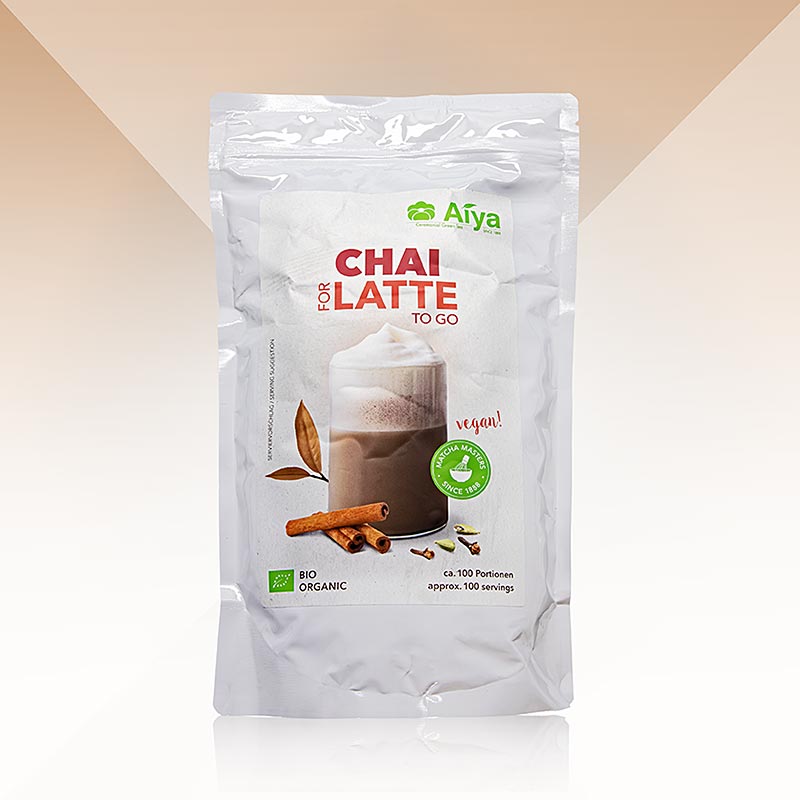 AIYA Professionals - Chai do latte, mieszanka herbat korzennych, organiczna - 1kg - torba