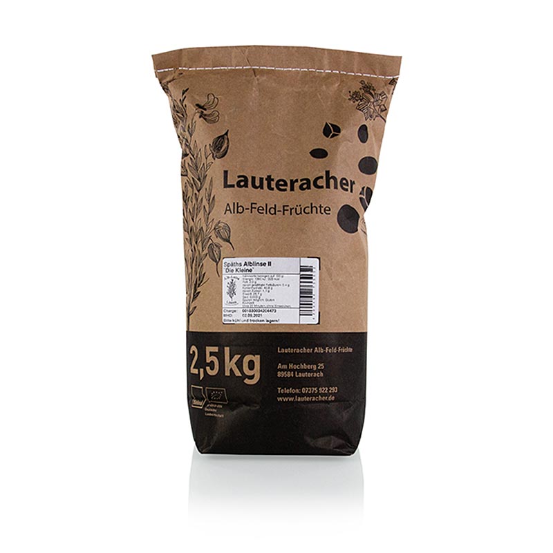 Lenticchie, lenticchie verdi Alb di Spath II La Piccola, BIO - 2,5 kg - borsa