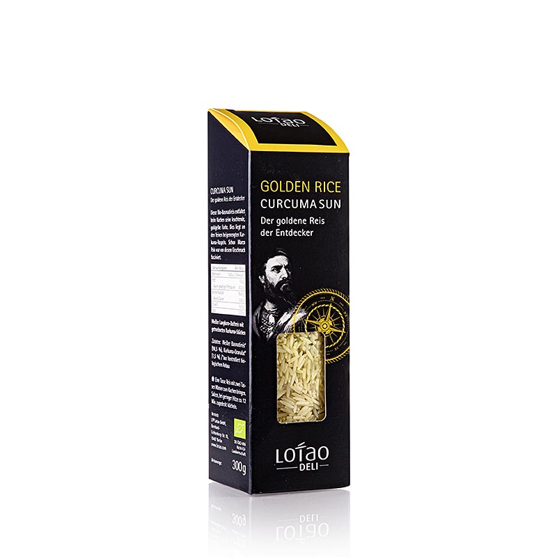 Lotao - Curcuma Sun, beras Basmati dengan butiran curcuma, India, organik - 300g - beg Lotao - Curcuma Sun, beras Basmati dengan butiran curcuma, India, organik - 300g - beg