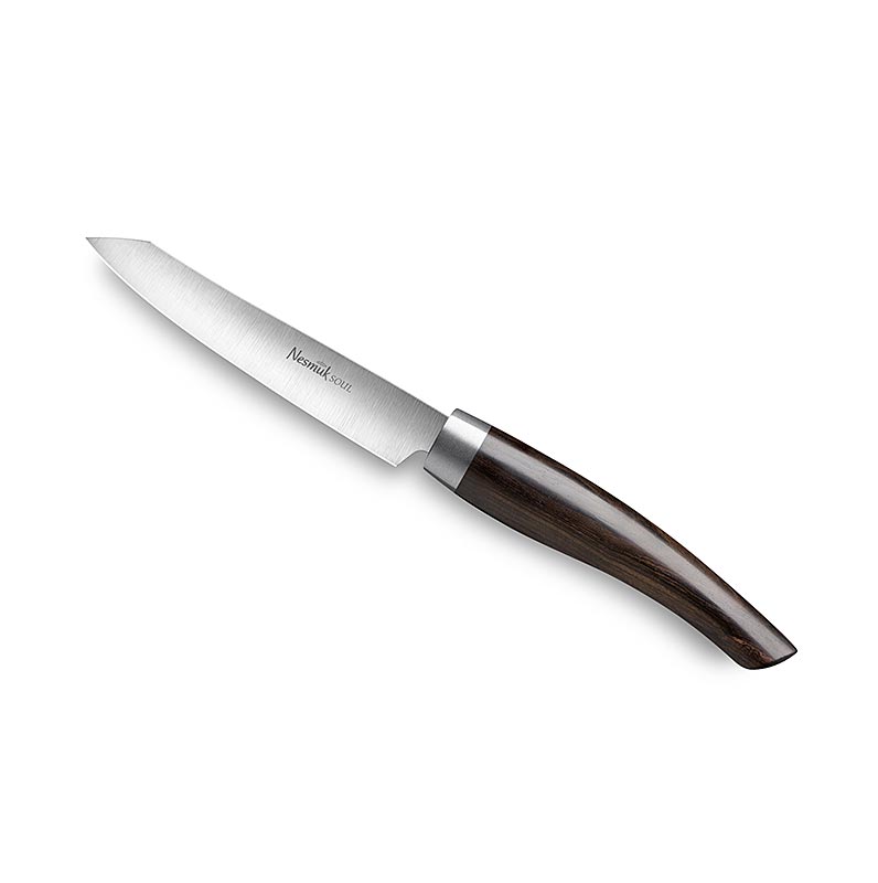 Nesmuk Soul 3.0 Office / Paring Knife, 90mm, Stainless Steel Clamp, Handle Grenadilla - 1 pc - box