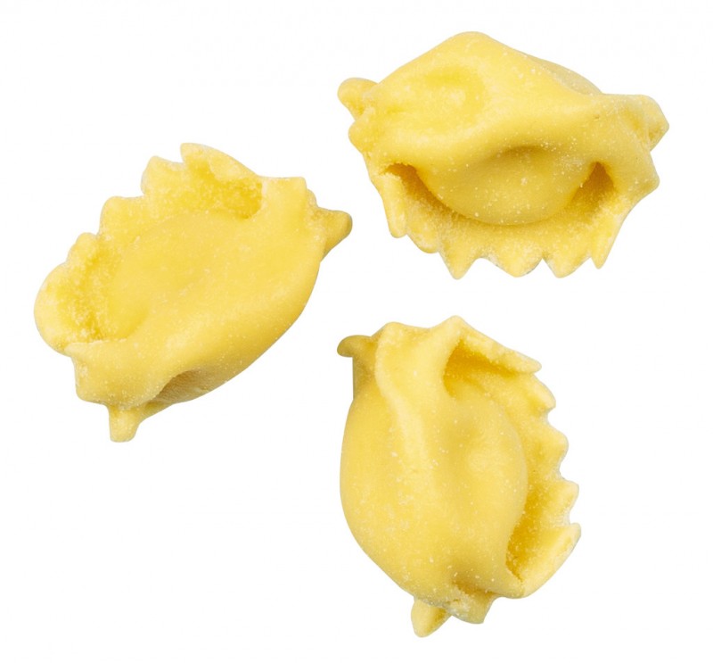 Ravioli del Plin fonduta e tartufo, ravioli recheado com Fontina e trufas, Pastificio Plin - 250g - pacote Ravioli del Plin fonduta e tartufo, ravioli recheado com Fontina e trufas, Pastificio Plin - 250g - pacote