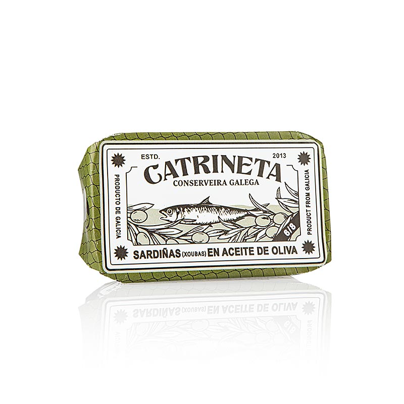 Sardine, XOUBAS, intregi, in ulei de masline, Catrineta - 81 g - poate Sardine, XOUBAS, intregi, in ulei de masline, Catrineta - 81 g - poate