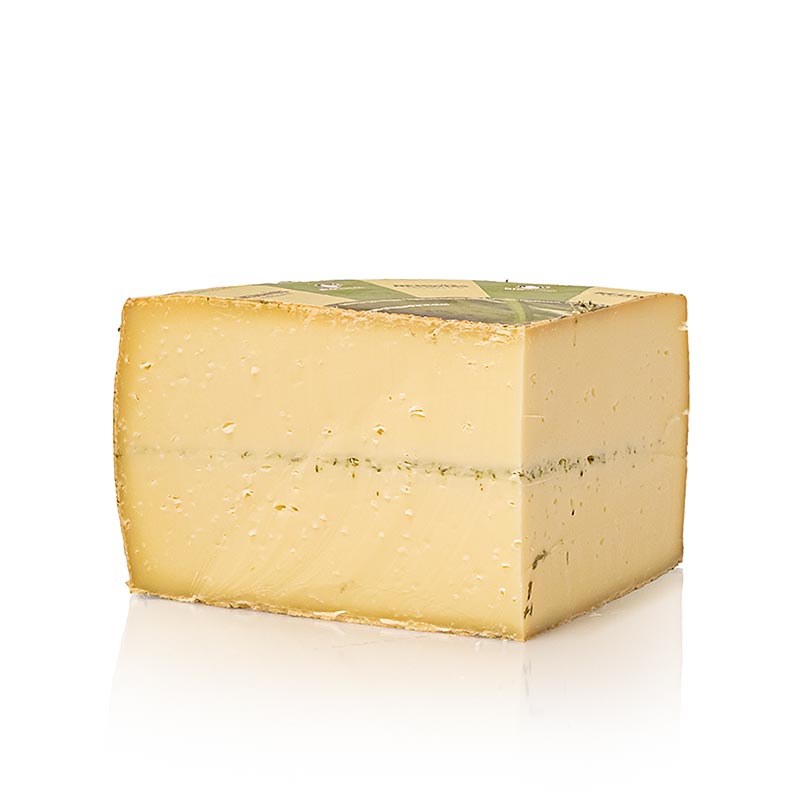 Formatge d`all salvatge, formatge semidur, quart de roda, ecologic - aprox. 1.000 g - bossa