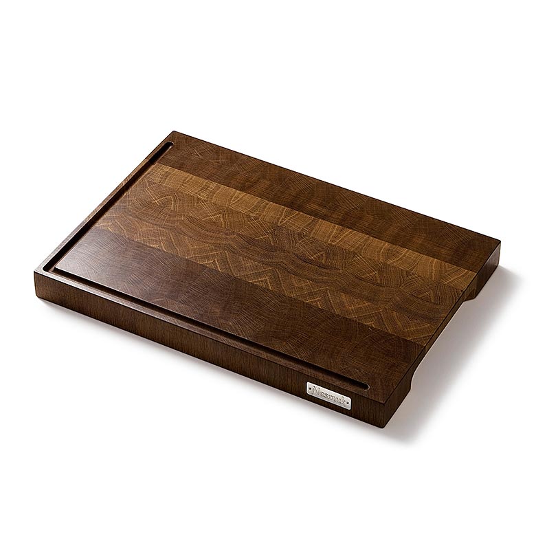 Nesmuk chopping and cutting board, dark smoked, south German oak, 57x40x5cm - 1 pc - loose