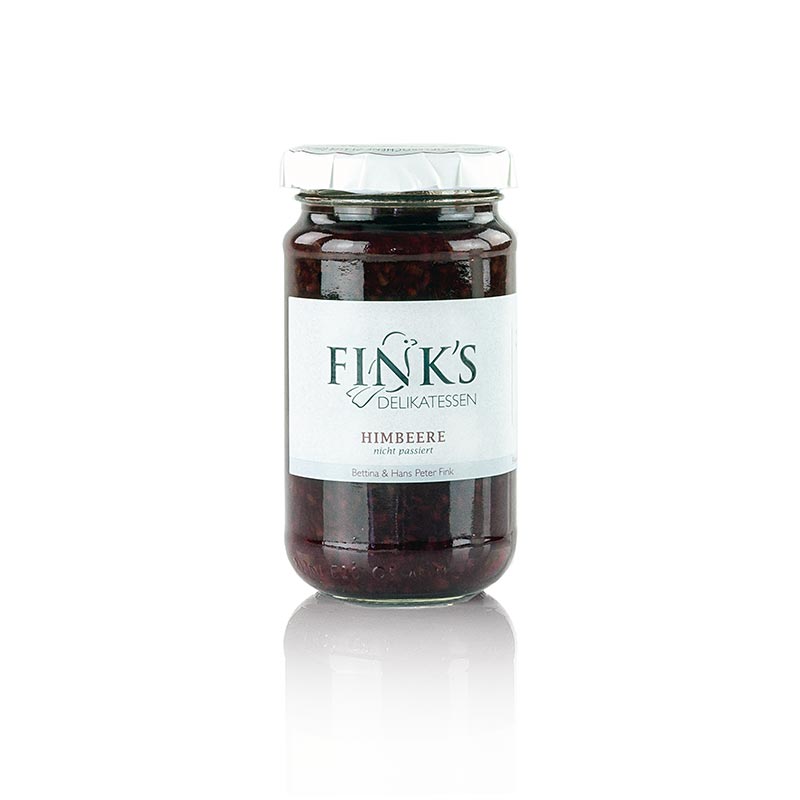 Raspberry light jam Fink`s delicatessen - 220 g - Glass