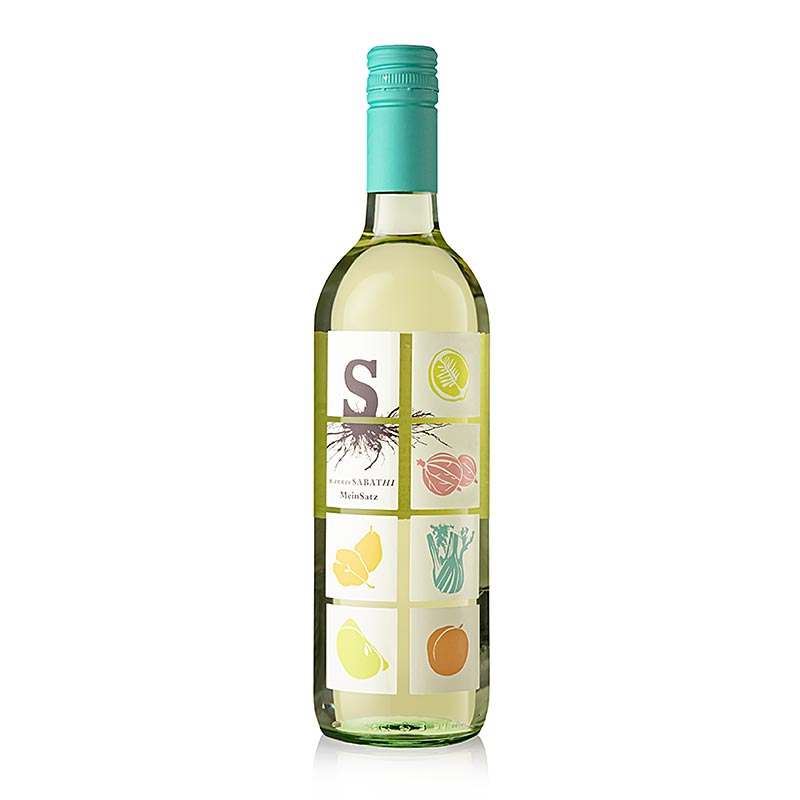 2023 Mein Satz hvitvinscuvee, thurrt, 11,5% rummal, Hannes Sabathi - 750 ml - Flaska 2023 Mein Satz hvitvinscuvee, thurrt, 11,5% rummal, Hannes Sabathi - 750 ml - Flaska