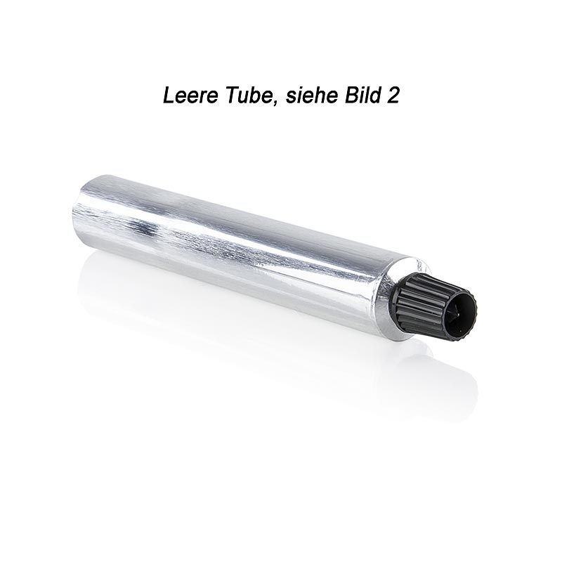 Tube for filling, silver, 30ml, without content, 100% Chef - 1 pc - loose