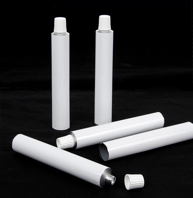 Buis voor vulling, wit, 30 ml, zonder inhoud, 100% chef-kok - 1 st - los Buis voor vulling, wit, 30 ml, zonder inhoud, 100% chef-kok - 1 st - los