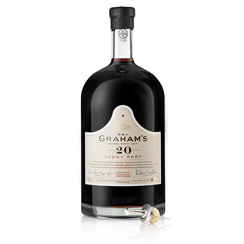 Graham`s - Tawny Port 20 anni Vino di Porto, 20% vol., 4,5l Jeroboam - 4,5 litri - Bottiglia Graham`s - Tawny Port 20 anni Vino di Porto, 20% vol., 4,5l Jeroboam - 4,5 litri - Bottiglia