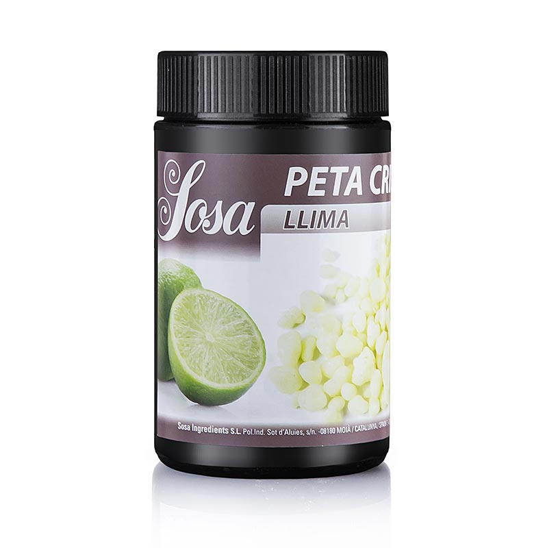 SOSA Peta Crispy (douche éclatante), citron vert, enrobé de beurre de cacao, résistant à l`humidité - 900 g - PE peut