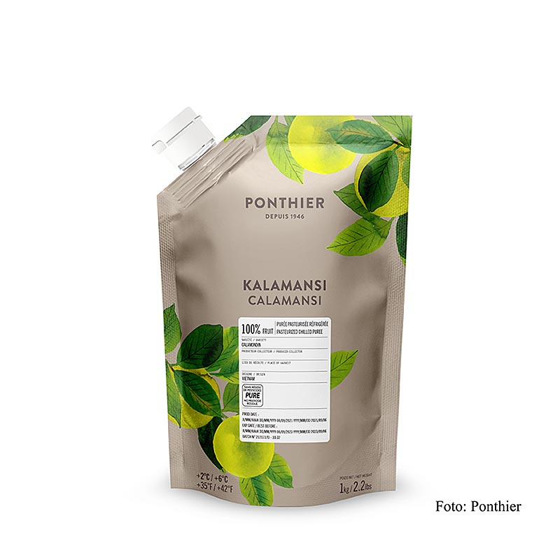 Pure kalamansi, sekersiz, %100 meyve, Ponthier - 1 kg - canta Pure kalamansi, sekersiz, %100 meyve, Ponthier - 1 kg - canta