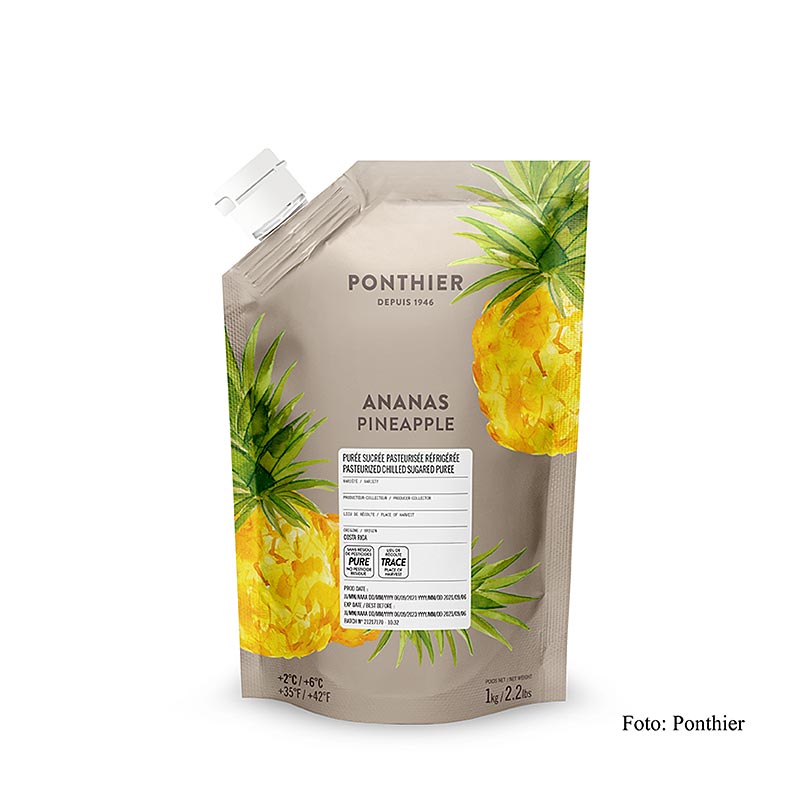 Ponthier pire od ananasa 1 kg, 12% secera - 1 kg - vrecica Ponthier pire od ananasa 1 kg, 12% secera - 1 kg - vrecica