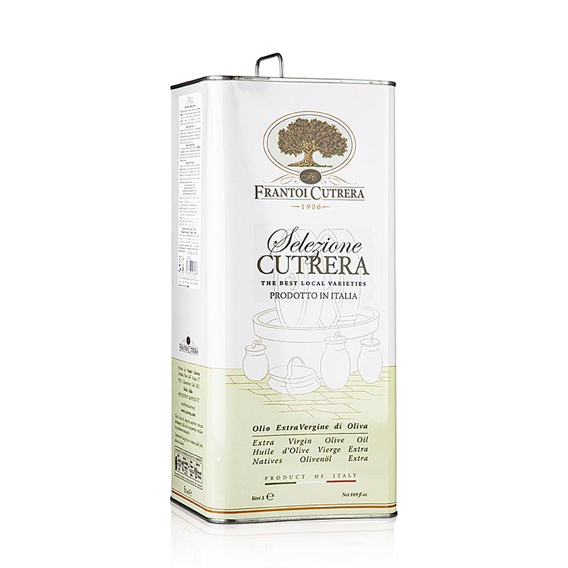 Extra virgin olive oil, Frantoi Cutrera Selezione Cutrera, intense - 5 l - canister Extra virgin olive oil, Frantoi Cutrera Selezione Cutrera, intense - 5 l - canister