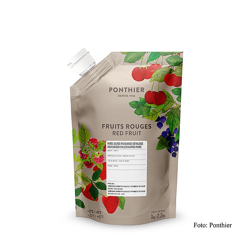 Pyre - cervene ovoce, 13% cukru, Ponthier - 1 kg - Taska
