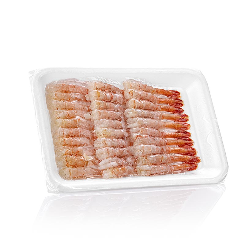 Sushi Belag Ama Ebi L (Garnele), roh, 30 Stück ohne Schale - 155 g - Pe-schale