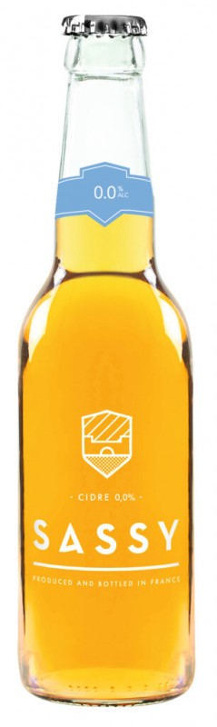 Cider 0,0%, oekologisk, alkoholfri cider, oekologisk, fraekt - 0,275 l - Flaske