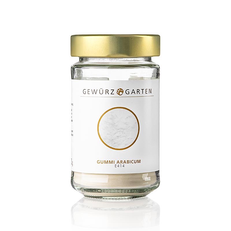 Poudre de gomme arabique de jardin aux épices, comme agent gélifiant et de traitement de surface - 110 g - verre