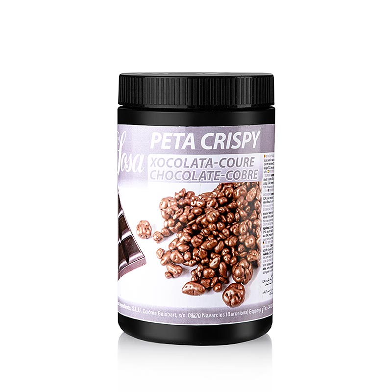 SOSA Peta Crispy, koppar, overdragen med bitter choklad, vatsaker - 900 g - Pe kan