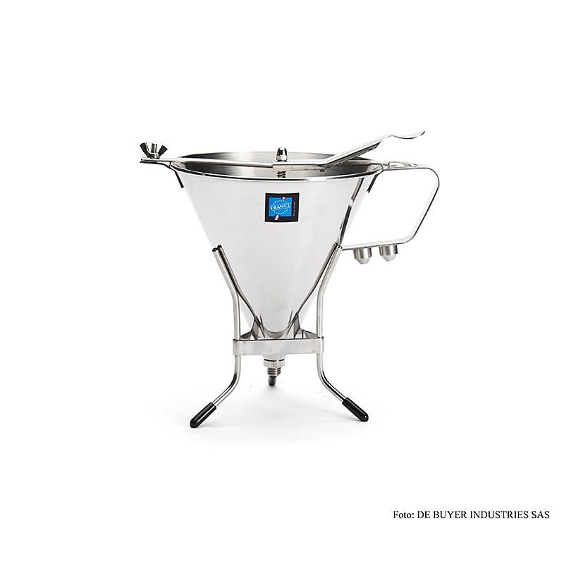 deBUYER Fondanttricher, automatisch, mit 3 Auslaufmaßen, 1,9 Liter, mit Gestell - 1 Stück - Karton deBUYER Fondanttricher, automatisch, mit 3 Auslaufmaßen, 1,9 Liter, mit Gestell - 1 Stück - Karton
