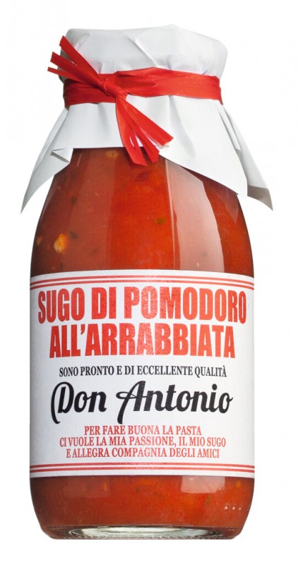 Sugo all`arrabbiata, kryddig tomatsas, Donna Antonia - 240 ml - Flaska