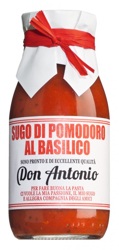 Sugo al basilico, paradiznikova omaka z baziliko, Don Antonio - 240 ml - Steklenicka