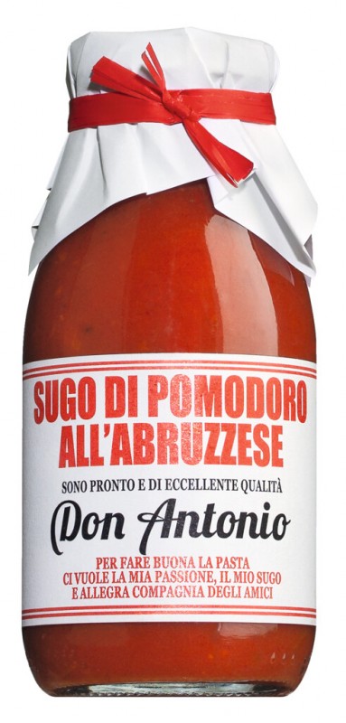 Sugo all`Abruzzese, Salsa di pomodoro all`abruzzese, Donna Antonia - 240ml - Bottiglia Sugo all`Abruzzese, Salsa di pomodoro all`abruzzese, Donna Antonia - 240ml - Bottiglia