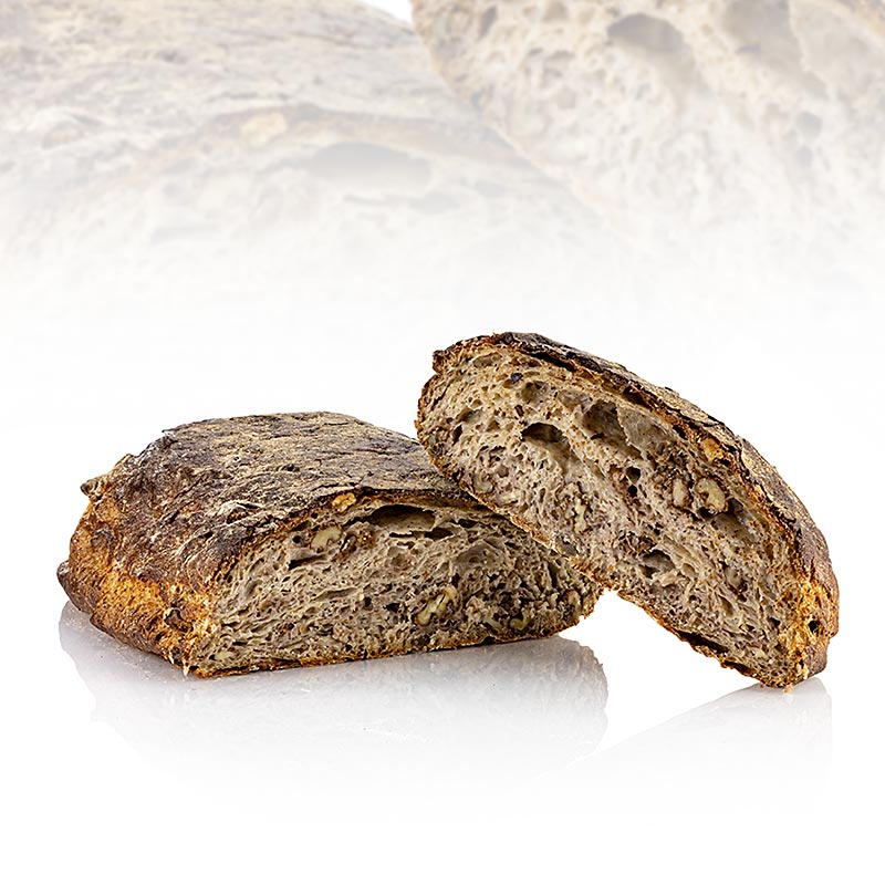 360° Laib Walnuss, Weizenbrot, Bäckerei Philipps - 1 kg - Folie