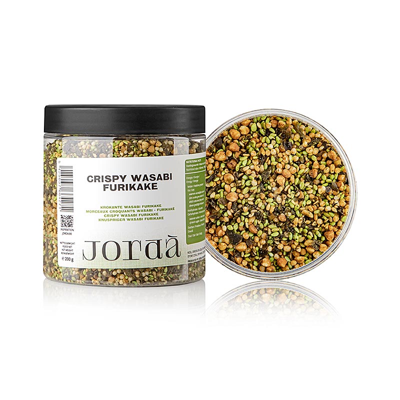 Jorda Crispy Wasabi Furikake - 200 g - Pe-dose Jorda Crispy Wasabi Furikake - 200 g - Pe-dose