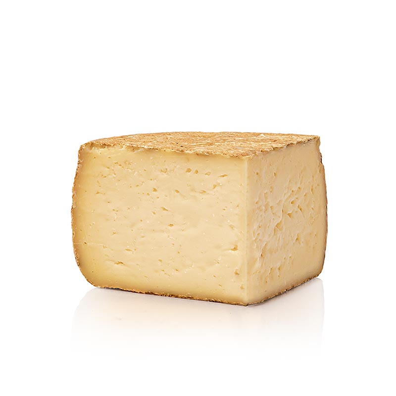 Michel, queijo duro de vaca e cabra, 14-16 meses, formato de um quarto de roda, organico. - aprox. 1,125 kg - filme