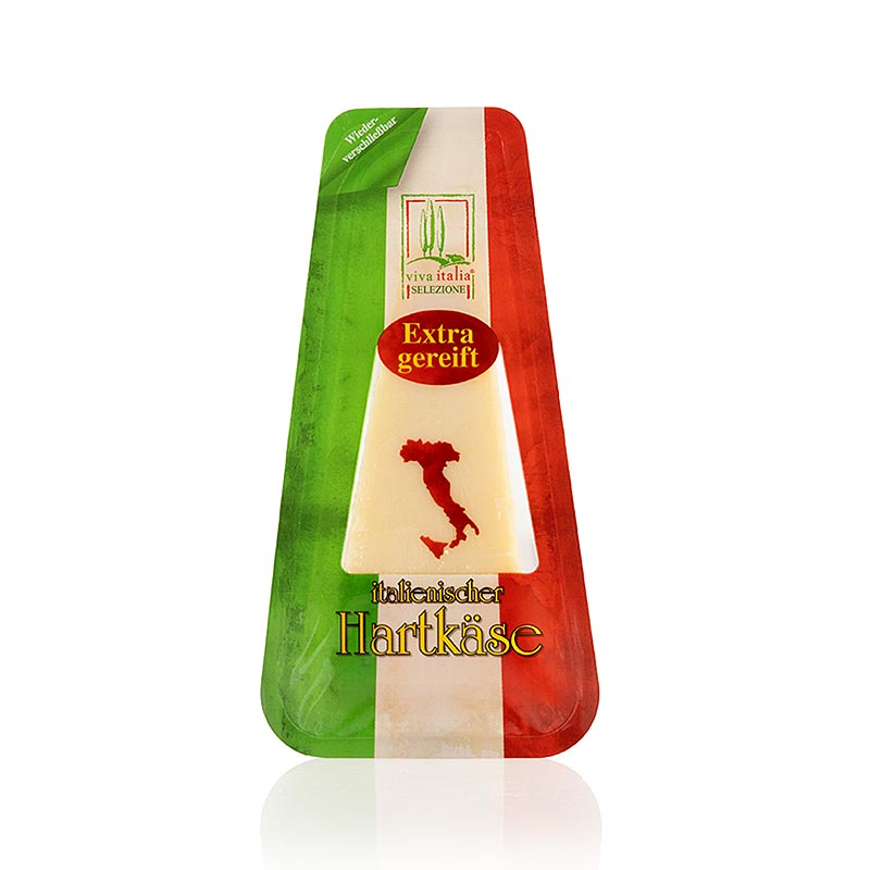 Fromage a pate dure au lait de vache, 12 mois, Viva Italia - 200g - vide Fromage a pate dure au lait de vache, 12 mois, Viva Italia - 200g - vide