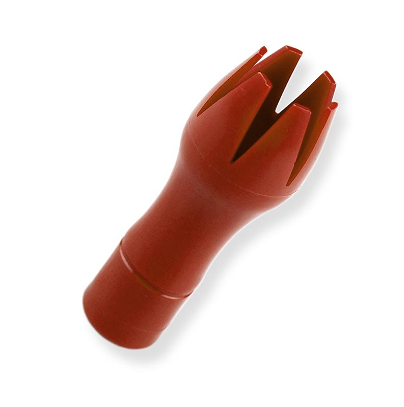 Opskruet dyse Tulipan, rød plastik, Gourmet Whip - 1 stk - taske