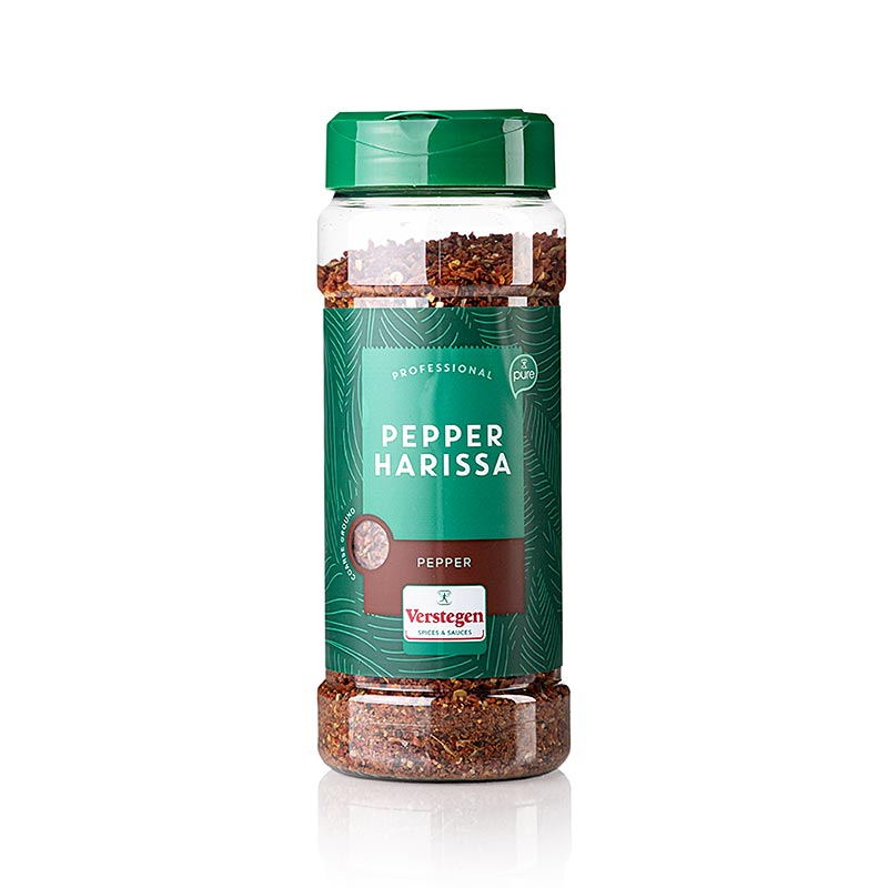 Pepper Harissa coarse ground pure, Würzmischung mit Paprika, Verstegen - 270 g - Glas