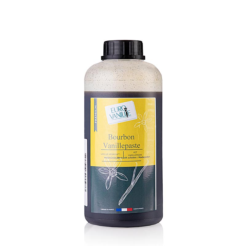 Vanille Paste mit Stippen, mit Alkohol - 1 kg - Flasche