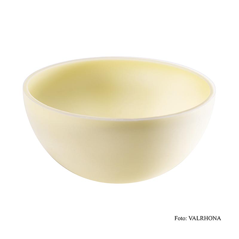 Valrhona Solstis Ivoire, grosse runde Halbschalen (Ø 71,6mm) - 432 g, 45 Stück - Karton