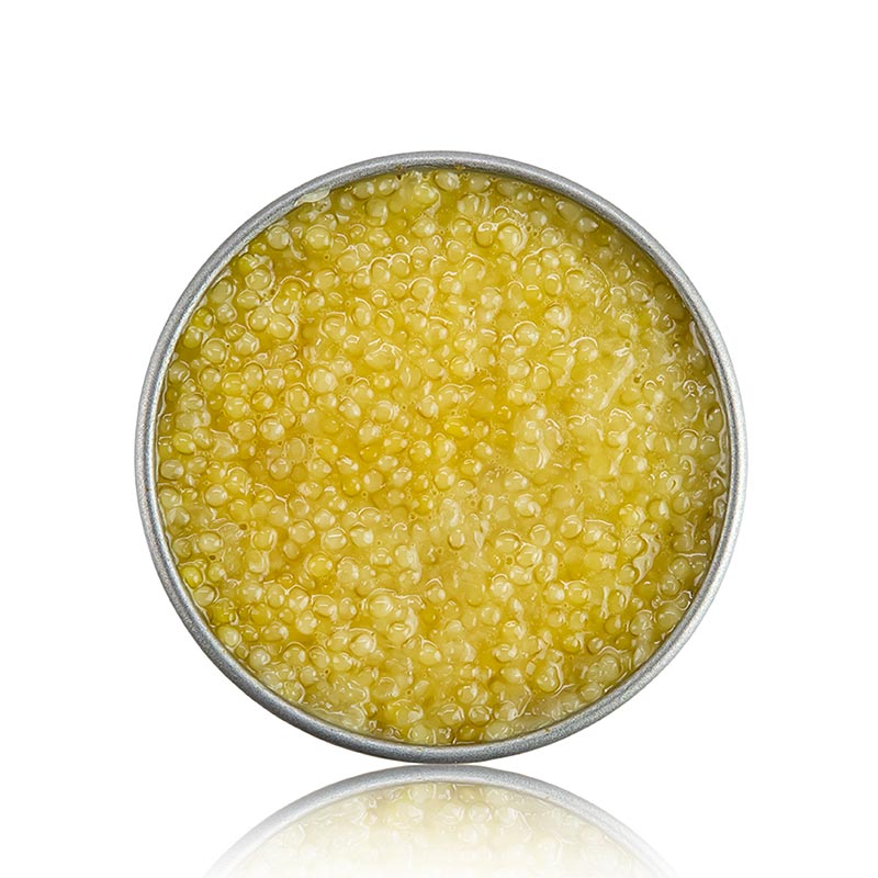 Desietra vit kaviar fran albinostor (sterlet), vattenbruk i Tyskland - 50 g - burk Desietra vit kaviar fran albinostor (sterlet), vattenbruk i Tyskland - 50 g - burk