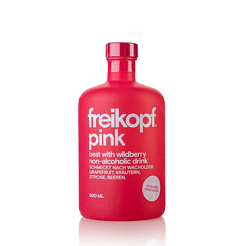 Freikopf - rozowy najlepszy z dzikimi jagodami, bezalkoholowy - 500 ml - Butelka Freikopf - rozowy najlepszy z dzikimi jagodami, bezalkoholowy - 500 ml - Butelka