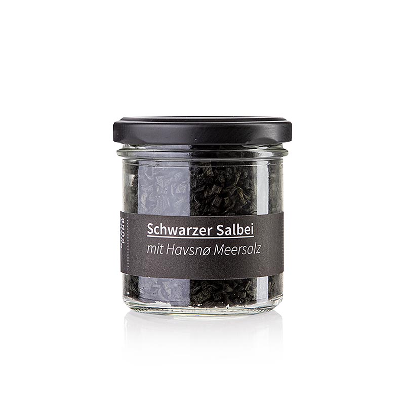 Fermented black sage with Havsno sea salt, Krautpunk - 40 g - Glass Fermented black sage with Havsno sea salt, Krautpunk - 40 g - Glass