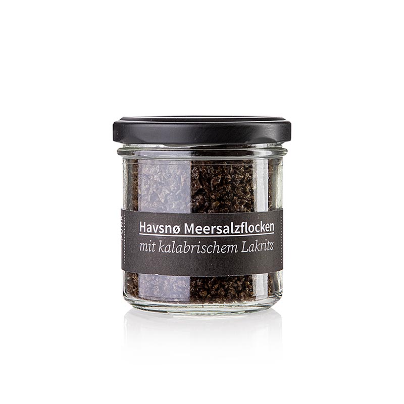 Havsno sea salt flakes with Calabrian licorice, Krautpunk - 80 g - Glass Havsno sea salt flakes with Calabrian licorice, Krautpunk - 80 g - Glass