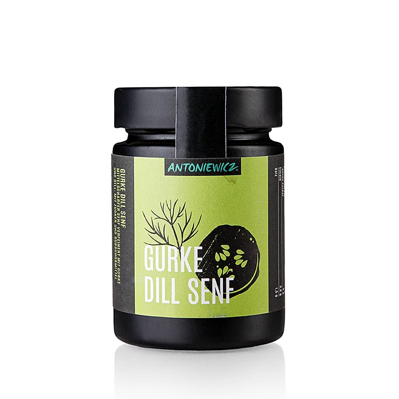 Agurk- og dillsennep, middels sterk sennep med agurk og dill, Heiko Antoniewicz - 180 ml - Glass