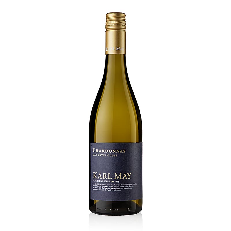 2024er Chardonnay Kalkstein QW, trocken, 12,5 % vol., Karl May, BIO - 750 ml - Flasche 2024er Chardonnay Kalkstein QW, trocken, 12,5 % vol., Karl May, BIO - 750 ml - Flasche