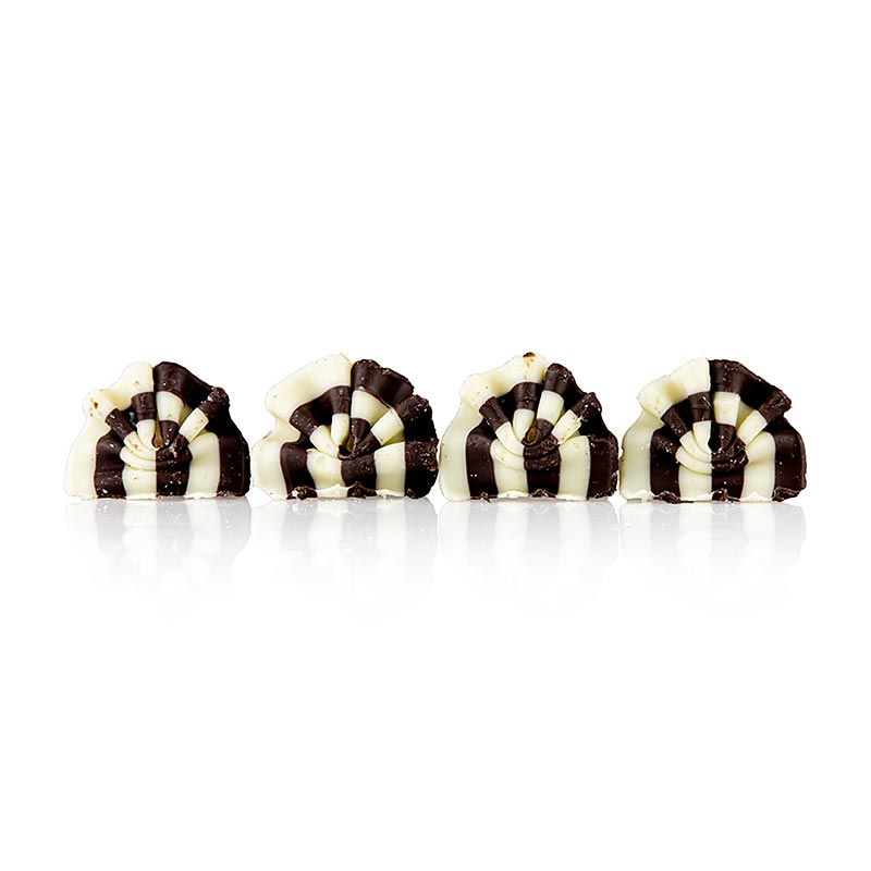 Mini okraski za okrasitev gozd, cokoladni pahljaca, bela/temna cokolada, 33 x 26 mm - 1 kg, cca 500 kosov - Karton Mini okraski za okrasitev gozd, cokoladni pahljaca, bela/temna cokolada, 33 x 26 mm - 1 kg, cca 500 kosov - Karton