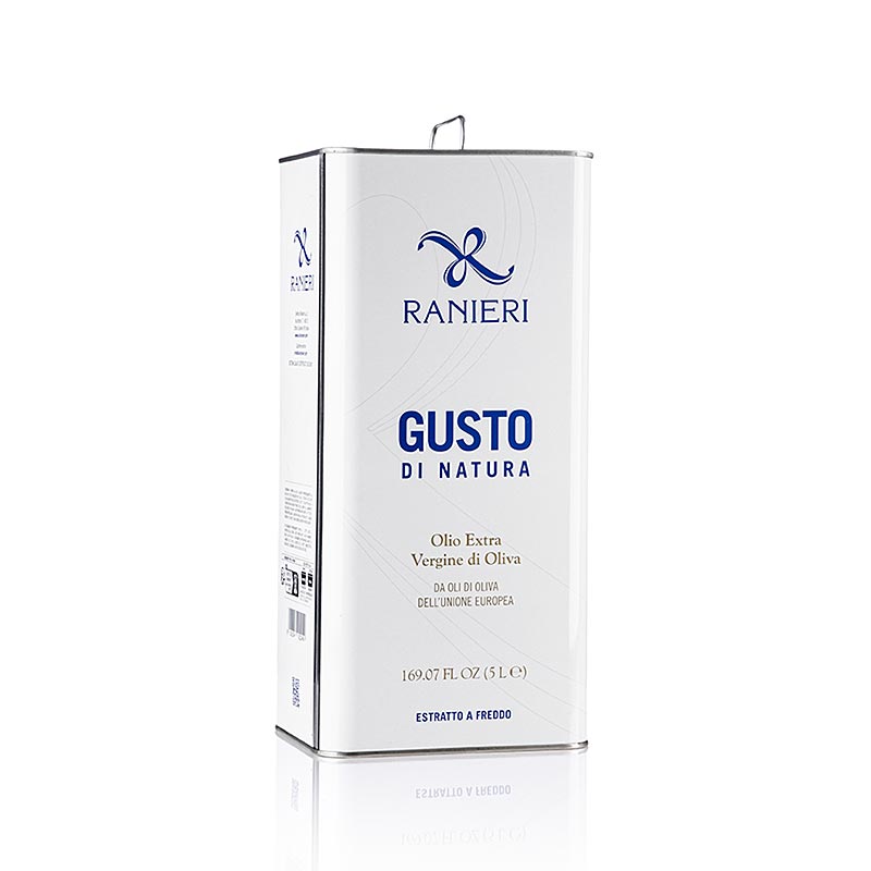 Extra vierge olijfolie, ranieri - 5 l - busje