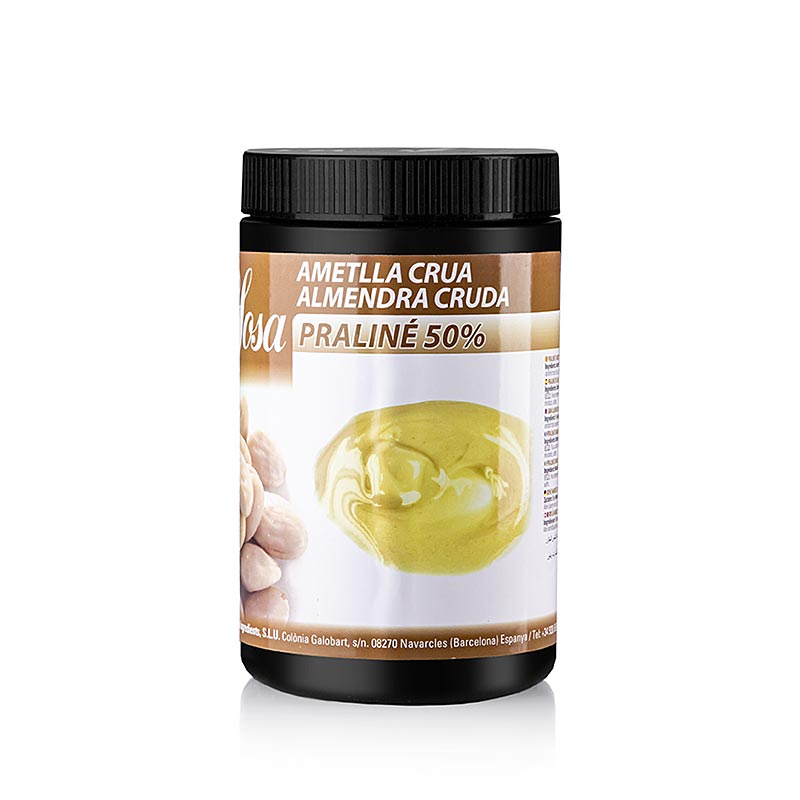 Pasta Sosa - mandorla, pralinata, cruda, 50% con zucchero - 1,2 kg - PE - puo