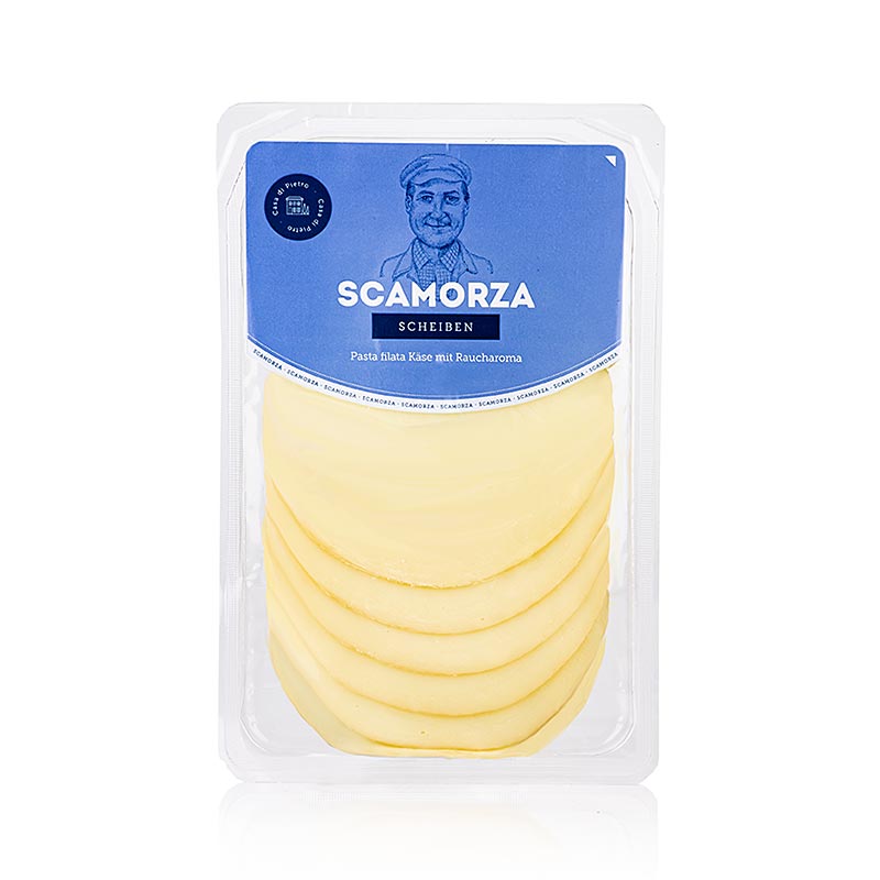 Scamorza kriske, dimljeni sir Pasta Filata, Casa di Pietro - 110 g - mjehurici Scamorza kriske, dimljeni sir Pasta Filata, Casa di Pietro - 110 g - mjehurici