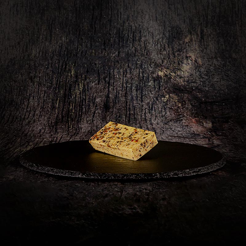 Keju panggang Geifertshofener diperap, organik - lebih kurang 100 g - filem Keju panggang Geifertshofener diperap, organik - lebih kurang 100 g - filem