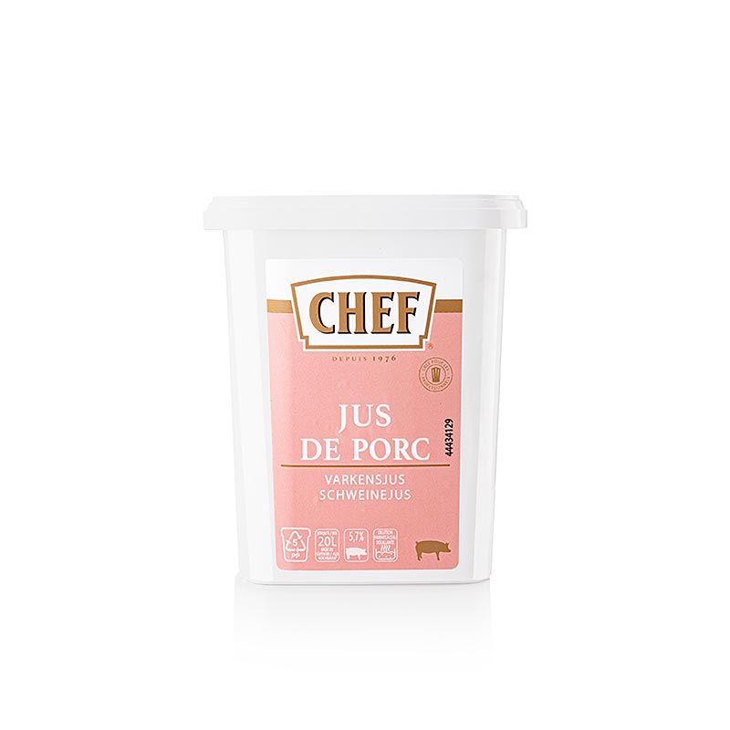 CHEF Domuz Suyu Tozu (yaklasik 10L icin) - 600 gr - PE - olabilir CHEF Domuz Suyu Tozu (yaklasik 10L icin) - 600 gr - PE - olabilir