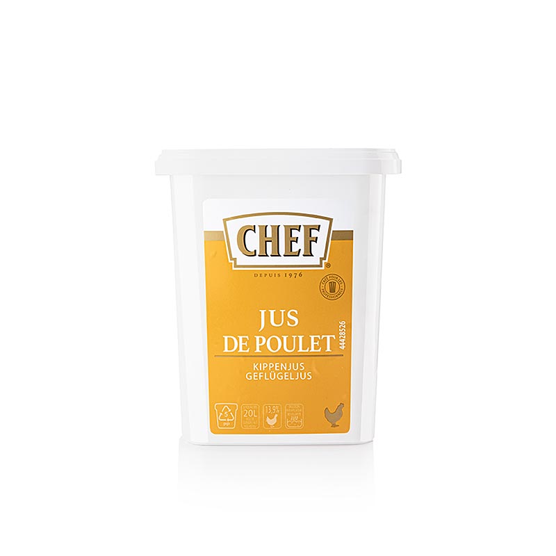 CHEF kumes hayvani suyu, toz (yaklasik 10L icin) - 600 gr - PE - olabilir CHEF kumes hayvani suyu, toz (yaklasik 10L icin) - 600 gr - PE - olabilir